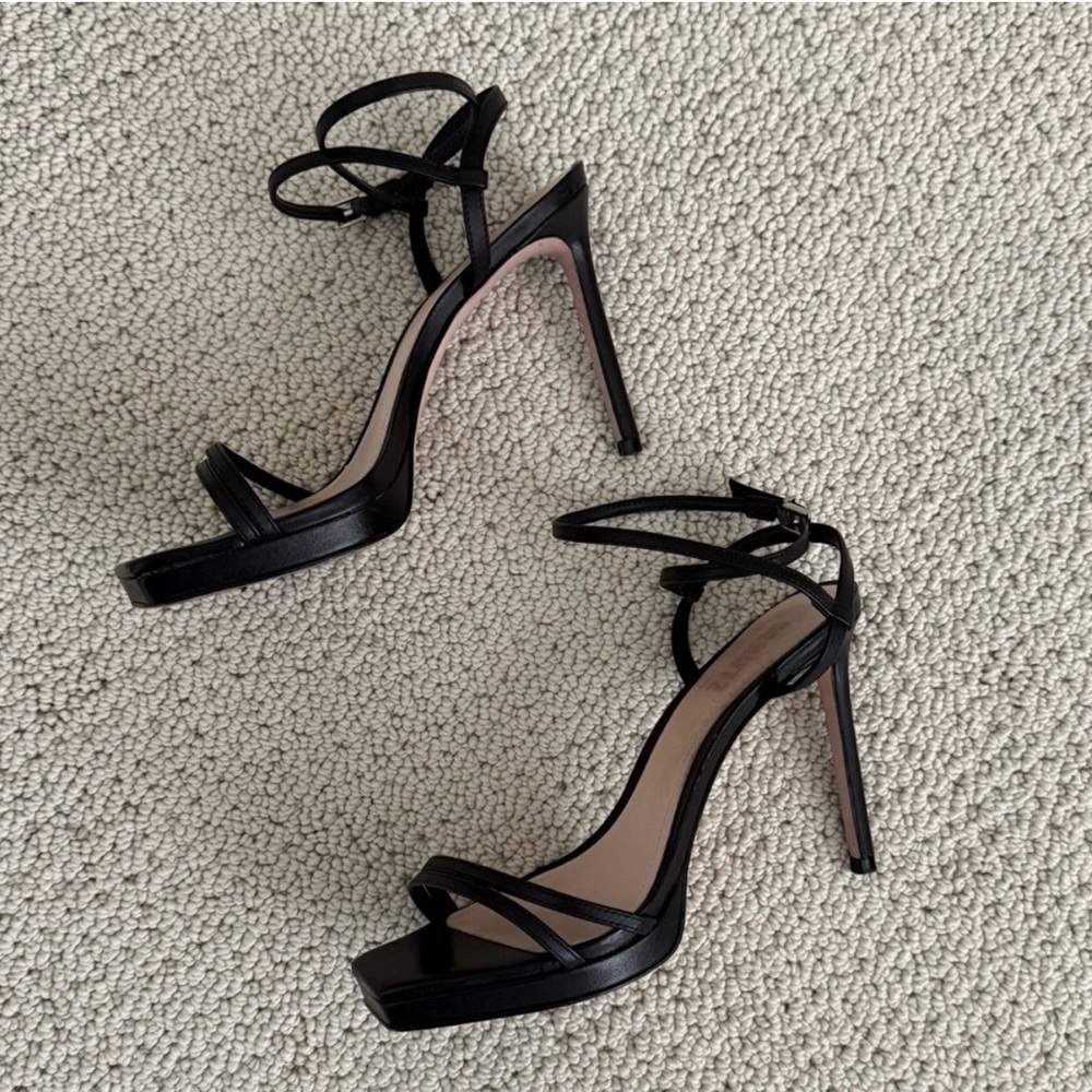 SCHUTZ Black Strappy Heels - Picture 10 of 13